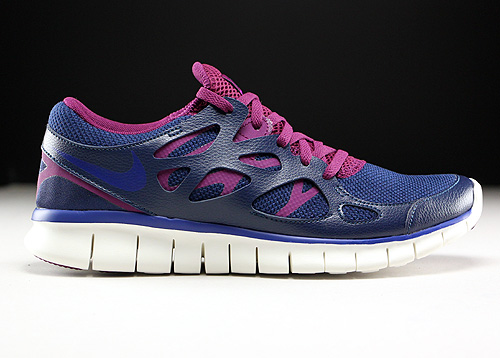 Nike WMNS Free Run 2 EXT donkerblauw paars violet crème 536746-407