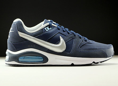 Nike Air Max Command Leather donkerblauw zilver wit 749760-401