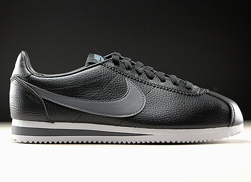 Nike Classic Cortez Leather zwart donkergrijs wit 749571-011