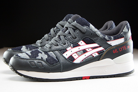 Asics Gel Lyte III Dark Grey White Seitenansicht