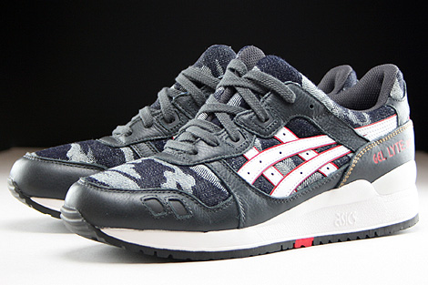 Asics Gel Lyte III Dark Grey White Seitendetail