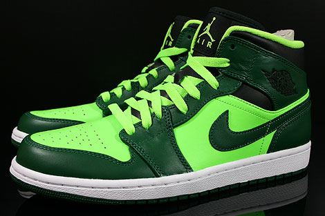 nike air jordan black and green