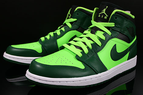 nike air jordan black and green