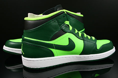 nike air jordan black and green