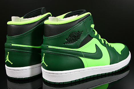 nike air jordan 1 black and green