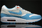 Nike Air Max 1 White Scuba Blue Grey Orange