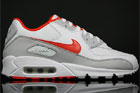 Nike Air Max 90 White Team Orange Neutral Grey