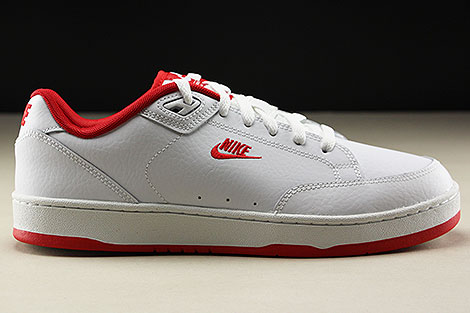 Nike Grandstand II White University Red Rechts