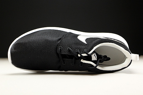 Nike Roshe One GS Black Metallic Silver White Oberschuh