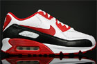 Nike WMNS Air Max 90 White Sport Red Black