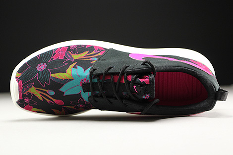 Nike WMNS Roshe One Print Black Pink Foil Sail Oberschuh