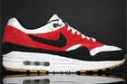 Nike Air Max 1 White Black Varsity Red