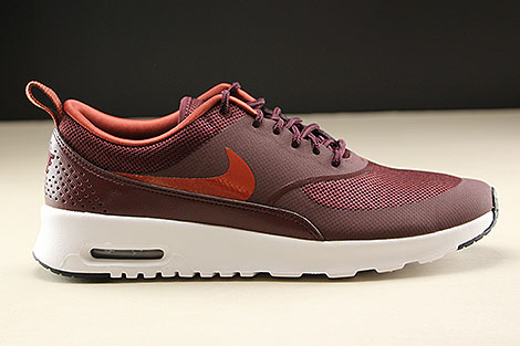 Nike WMNS Air Max Thea Donkerrood Rood Wit 599409-615